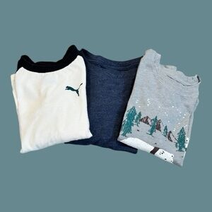 CAT & JACK & Puma Long Sleeve Boy Tee Bundle | 5T | Preowned